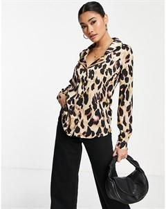 Рубашка от комплекта с леопардовым принтом Never fully dressed