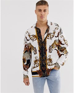Рубашка с длинными рукавами и гепардовым принтом Brave soul