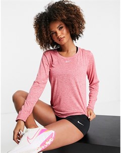 Розовый лонгслив Essential One Nike training
