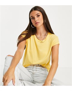 Желтая футболка с V образным вырезом Vero moda tall