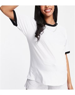 Белая футболка с контрастной отделкой ASOS DESIGN Maternity Asos maternity
