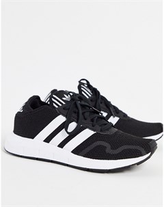 Черно белые кроссовки Swift Run X Adidas originals