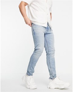 Голубые джинсы скинни в винтажном стиле американской классики Cone Mill Denim Asos design