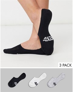 3 пары носков невидимок с антибактериальным покрытием Asos 4505