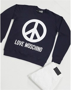 Свитшот со сплошным принтом логотипов Love moschino