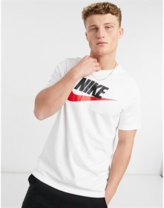 Белая футболка с логотипом Futura Nike