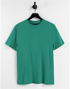 Зеленая футболка из органического хлопка с круглым вырезом Asos design