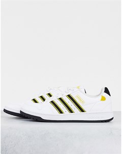 Белые кроссовки с черными вставками NY 90 Adidas originals