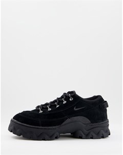 Черные низкие кроссовки на массивной подошве Lahar Low Nike