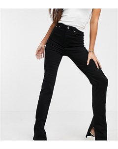 Черные эластичные расклешенные джинсы Y2K с завышенной талией ASOS DESIGN Tall Asos tall