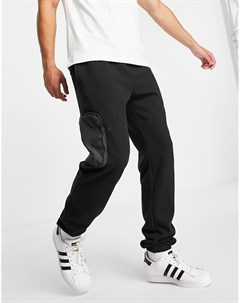 Черные джоггеры с карманами на штанинах RYV Adidas originals