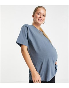 Серая футболка в стиле oversized ASOS DESIGN Maternity Asos maternity