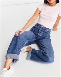 Синие oversized джинсы в винтажном стиле из переработанного смесового хлопка Topshop