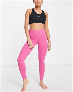 Розовые леггинсы с завышенной талией Nike Yoga Dri FIT Nike training