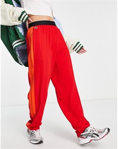 Красные спортивные брюки Lacoste