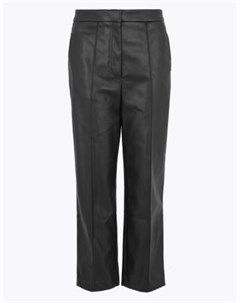 Прямые брюки Evie из искусственной кожи длиной 7 8 Marks Spencer Marks & spencer