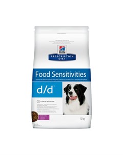 Сухой диетический корм для собак Prescription Diet d d при аллергии заболеваниях кожи и неблагоприят Hill`s