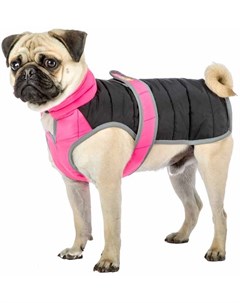 Куртка безрукавка Bomber Fuchsia черно розовая для собак Длина 31 см Окружность груди 30 34 см Черны Ferplast