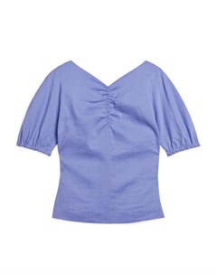 Блуза со сборками на подкладке Arket