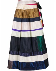 Шелковая юбка в стиле колор блок Daniela gregis