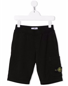 Шорты с нашивкой логотипом Stone island junior