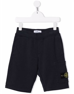 Шорты с нашивкой логотипом Stone island junior