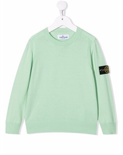 Джемпер с нашивкой логотипом Stone island junior