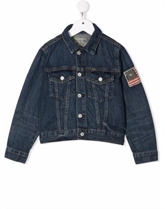 Джинсовая куртка с нашивками Ralph lauren kids