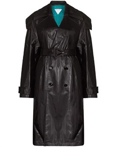 Двубортное пальто с поясом Bottega veneta