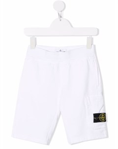 Шорты с нашивкой логотипом Stone island junior