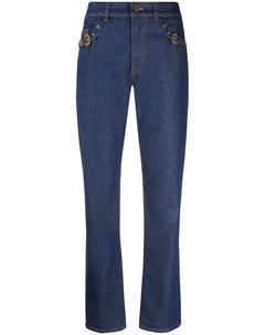 Прямые джинсы с пряжками Versace jeans couture