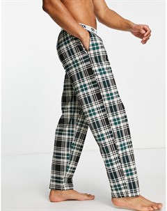 Пижамные брюки для дома в клетку Asos design