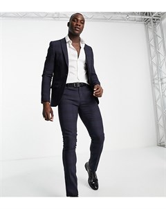 Зауженные брюки темно синего цвета в клетку Anderson Tall Twisted tailor