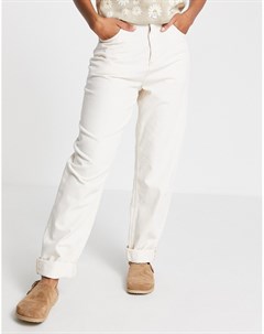 Кремовые суперсвободные джинсы в винтажном стиле с завышенной талией Asos design