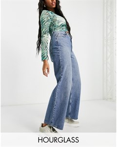 Яркие свободные джинсы в винтажном стиле с завышенной талией из переработанного смесового хлопка Hou Asos design