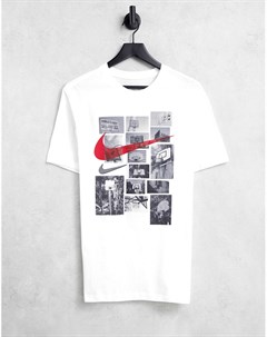 Белая футболка с графическим принтом Nike basketball