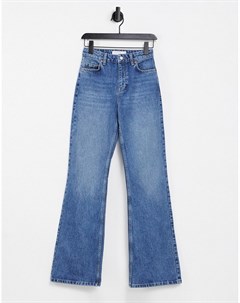 Расклешенные джинсы сине голубого цвета в стиле 90 х Two Topshop