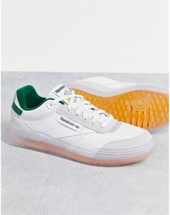 Бело зеленые кроссовки Club C Legacy Reebok