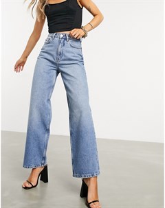 Яркие свободные джинсы в винтажном стиле с завышенной талией из переработанного смесового хлопка Rec Asos design