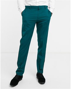 Зеленые брюки скинни под смокинг Asos design