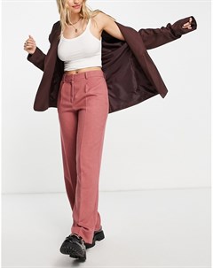 Розовые свободные брюки мужского кроя Everyday Asos design