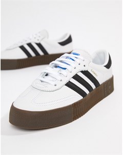 Бело черные кроссовки Samba Rose Adidas originals