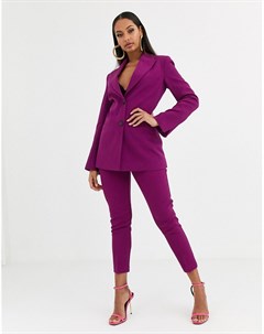 Фиолетовые брюки узкого кроя Asos design