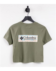 Зеленая укороченная футболка длиной 1 2 CSC River эксклюзивно для ASOS Columbia