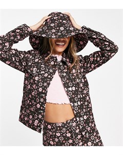 Джинсовая куртка с цветочным принтом в стиле ретро от комплекта Inspired Reclaimed vintage