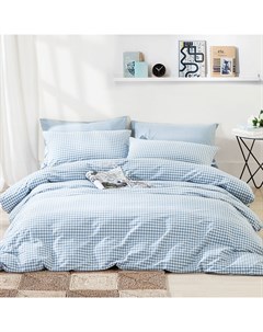 Комплект постельного белья 1 5 спальный голубой Pappel