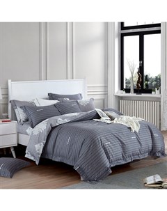 Комплект постельного белья 2 спальный серый Pappel