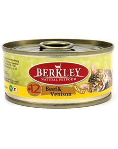 Консервы Original Adult мясной террин для кошек 100 г 100 г 12 Говядина с олениной Berkley