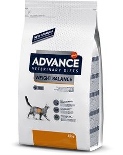 Сухой корм Weight Balance при ожирении для кошек 1 5 кг Advance