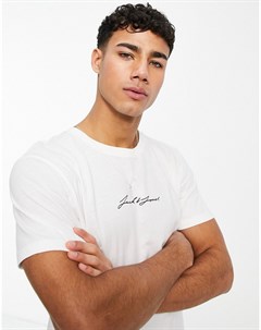 Футболка цвета экрю с логотипом Originals Jack & jones